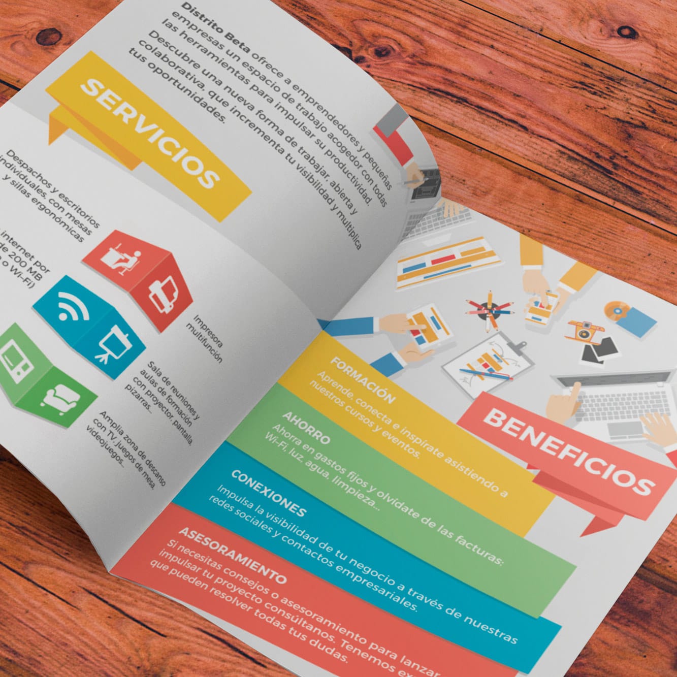 Diseño gráfico offline. Flyers, papeleria, rollups.