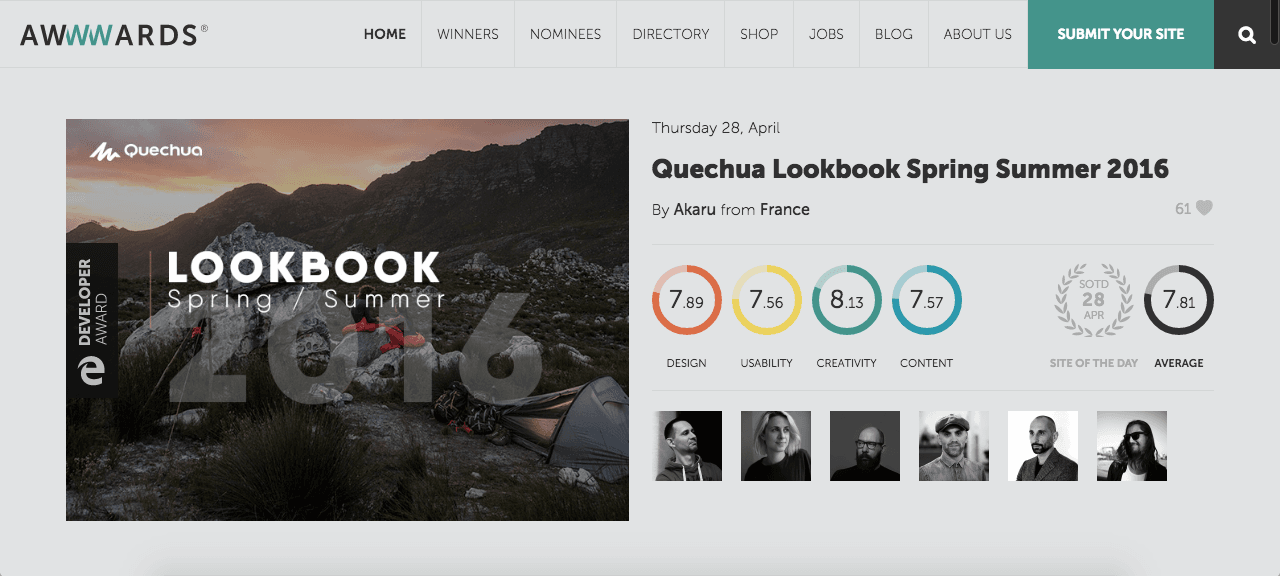awwwards - Diseño Web