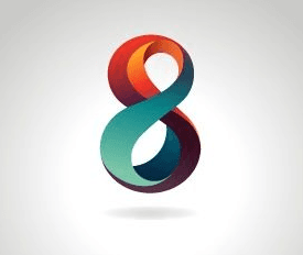 diseño 3d multicolor