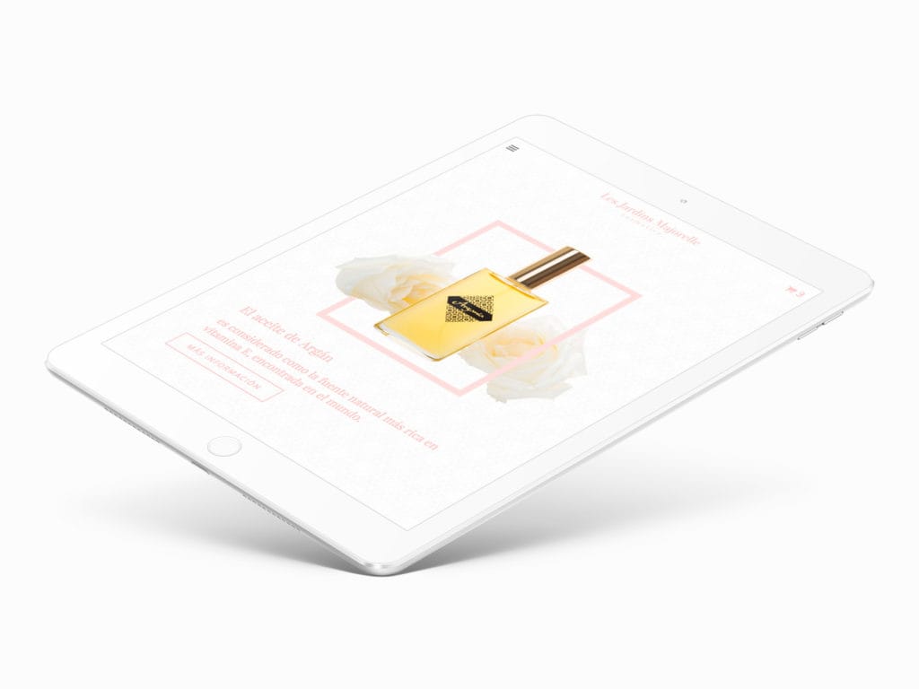 Diseño web para Les Jardins Majorelle Cosmetics