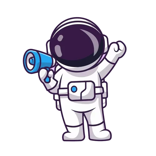 Astronauta de marketing digital